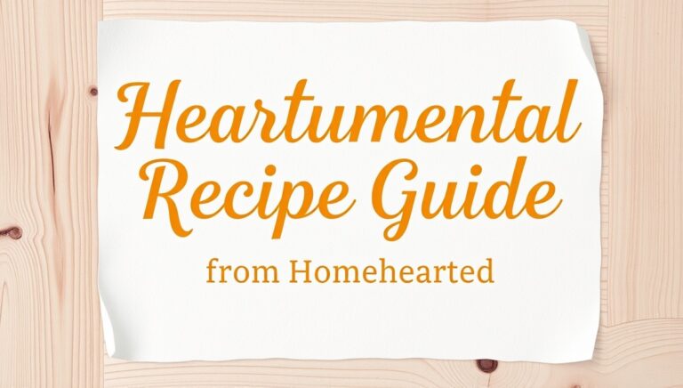 heartumental recipe guide from homehearted