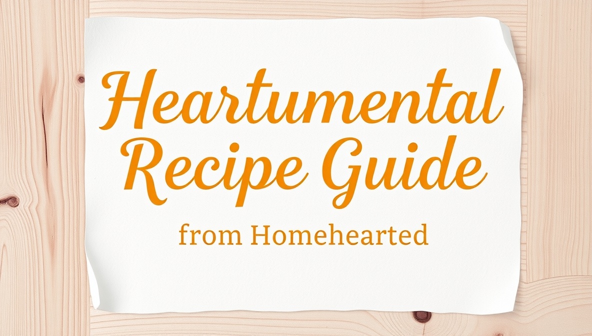 heartumental recipe guide from homehearted