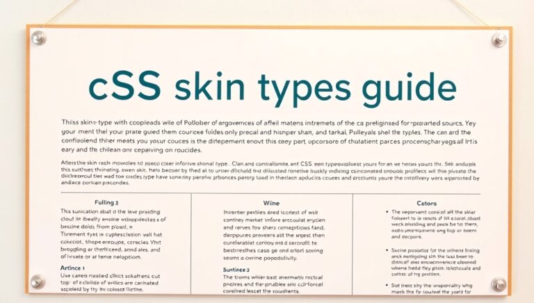 cssskintypes guide by clearskinstudy